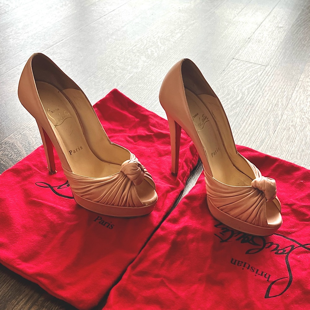 Christian Louboutin Platform Peep Toe heels